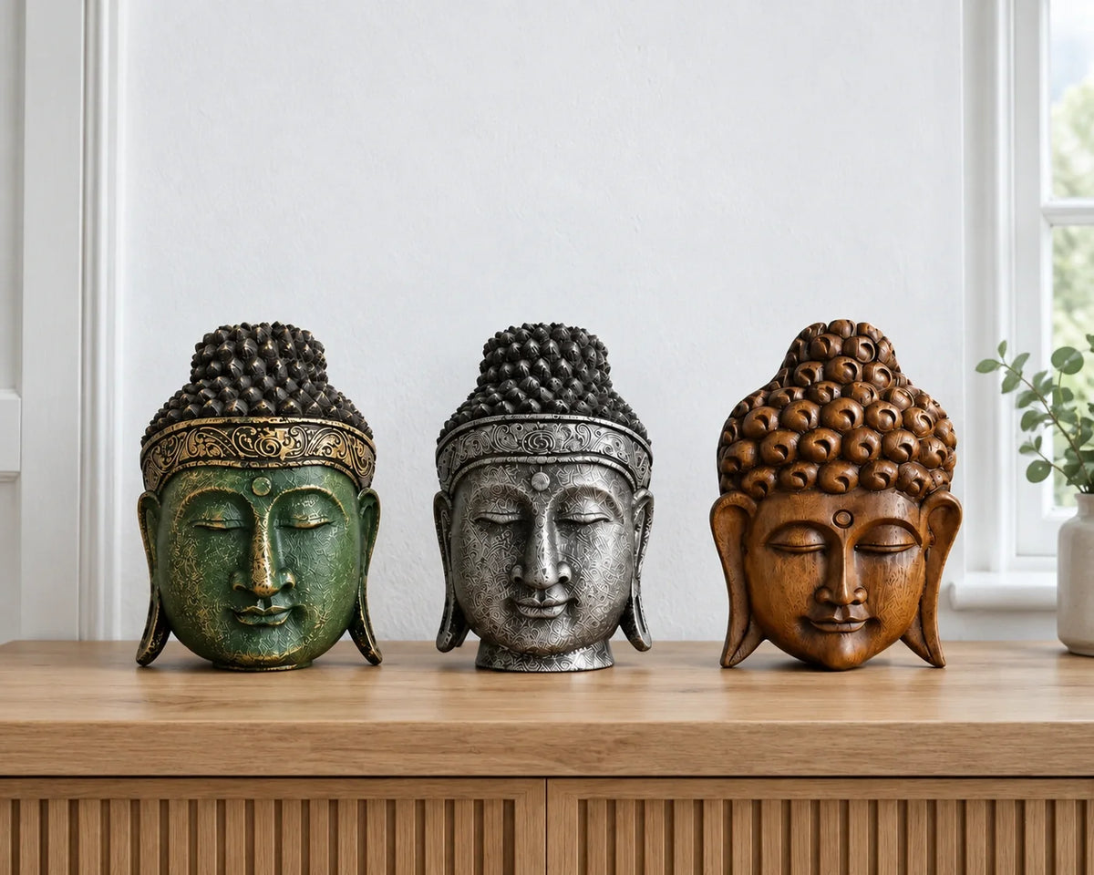 Buddha Head Statues
