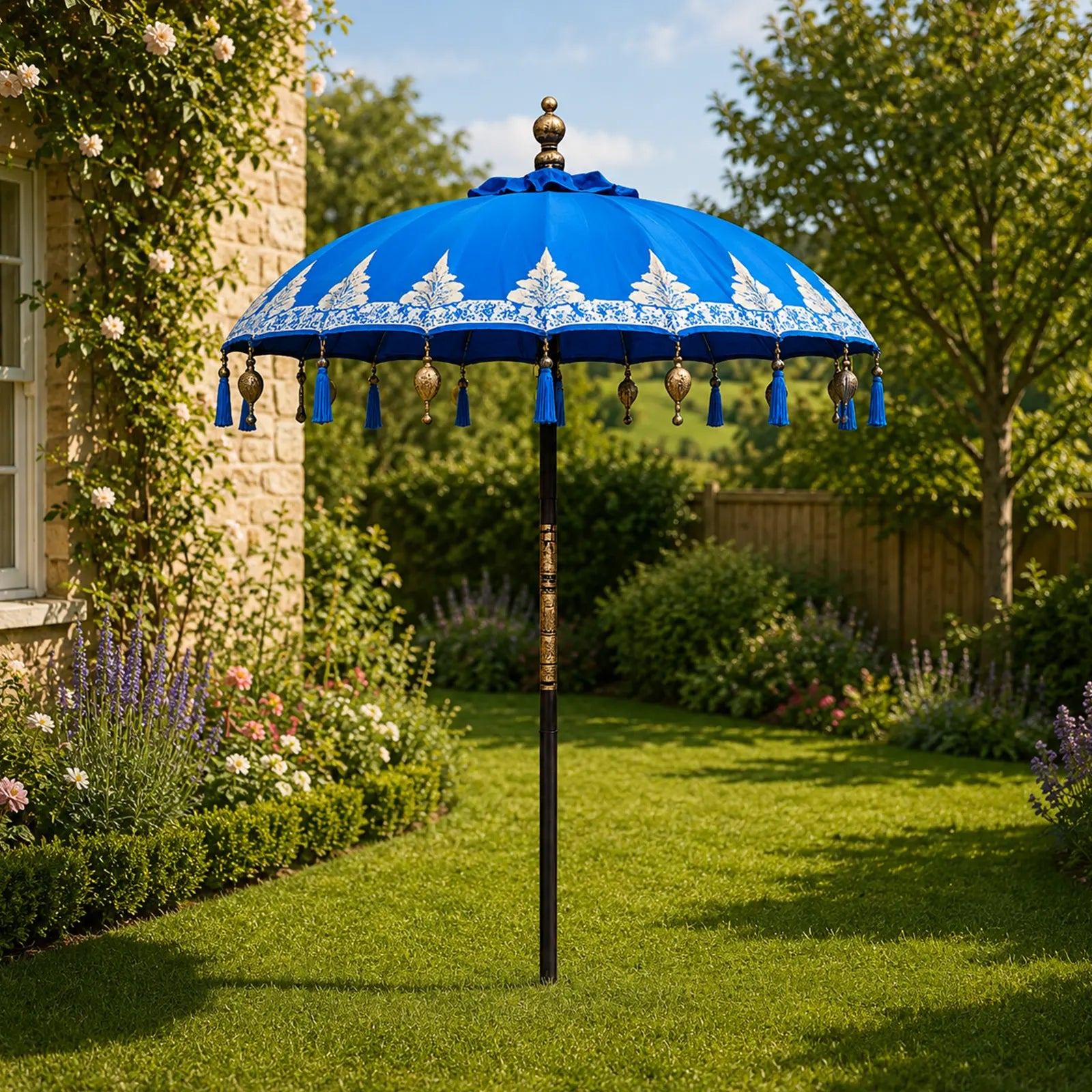 balichun patio umbrella Bali Outdoor Garden Parasol - Cotton - Turquoise Decor 1970s AdVenturer Tackle Box Team_Florida Gators Color:FRNNAVY or for setting a