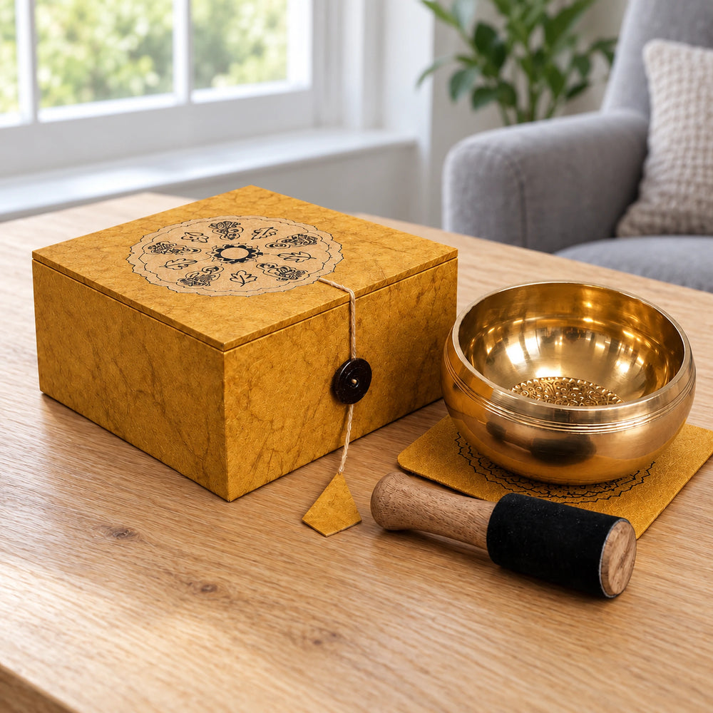Meditation Singing Bowl Gift Set - 10.5cm