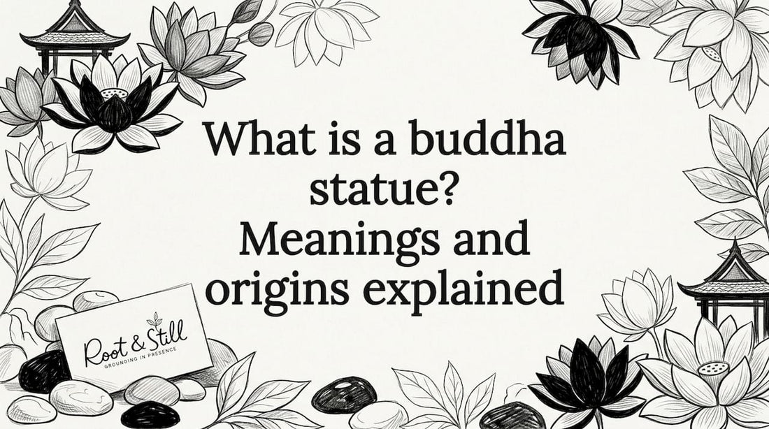 Hand-drawn title card with lotus and temple motifs