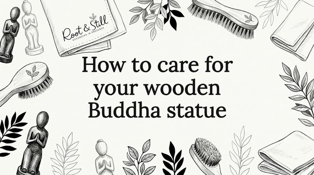 Hand-drawn title card with care tools and botanicals