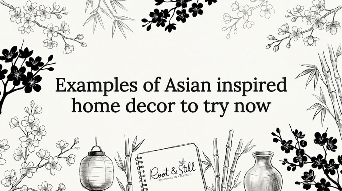 Asian decor inspired title card illustration