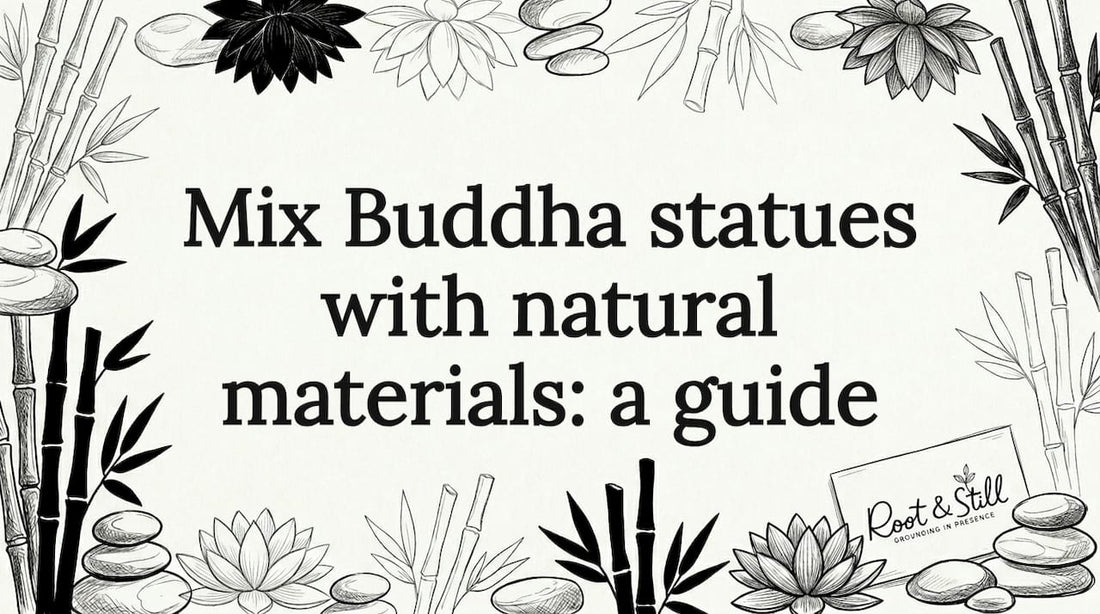 Decorative title card with natural botanical sketch
