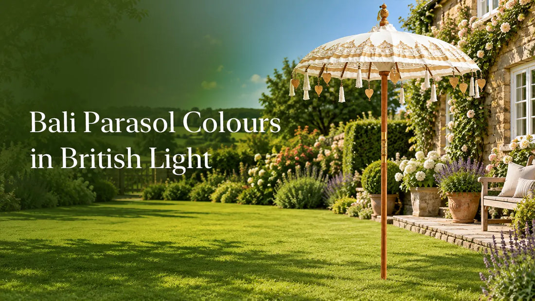 Bali Parasol Colours in British Light