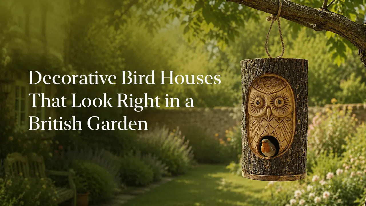 Decorative Bird Houses That Look Right in a British Garden