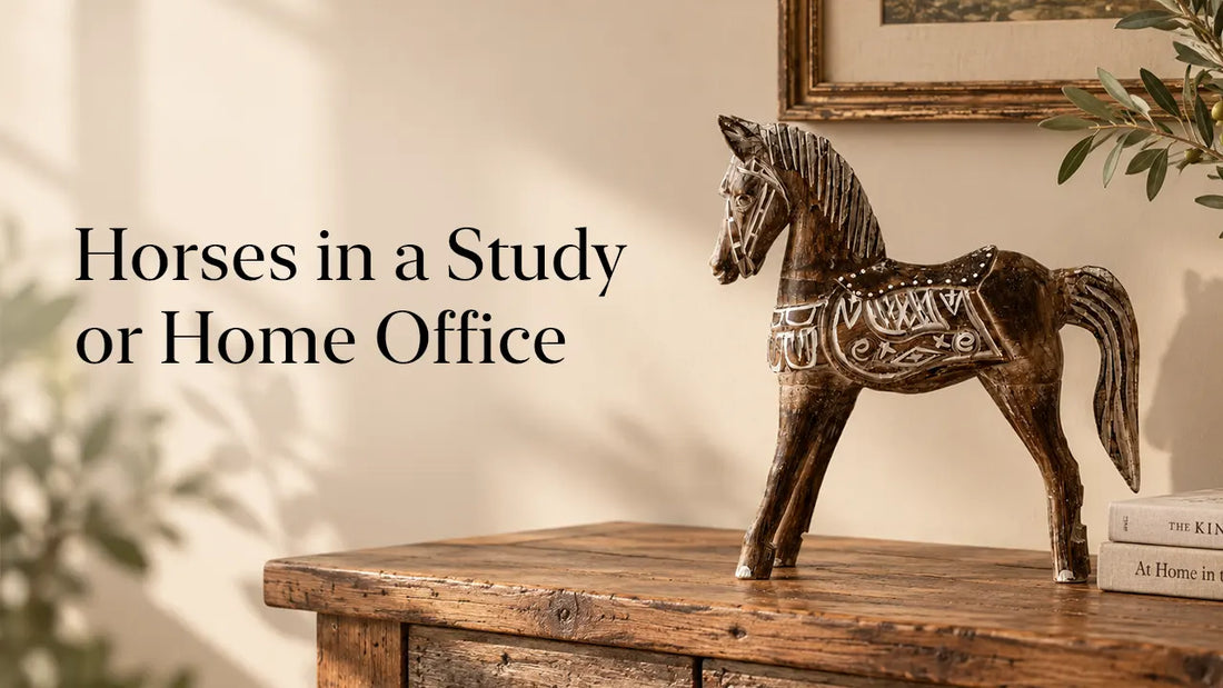 Horses in a Study or Home Office