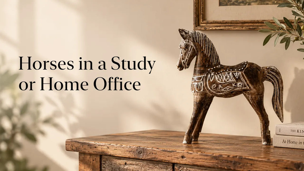 Horses in a Study or Home Office