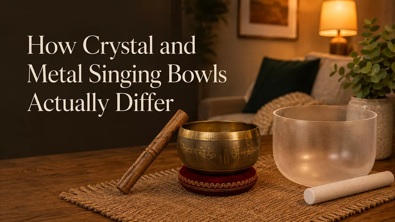 How Crystal and Metal Singing Bowls Actually Differ