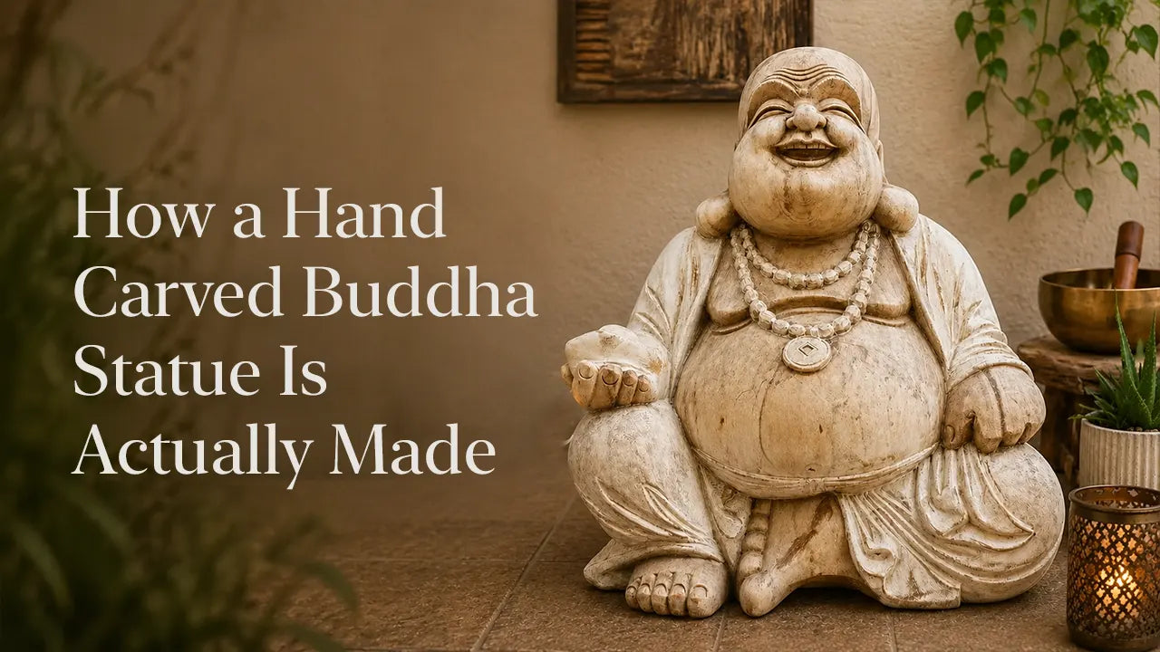 How a Hand Carved Buddha Statue Is Actually Made