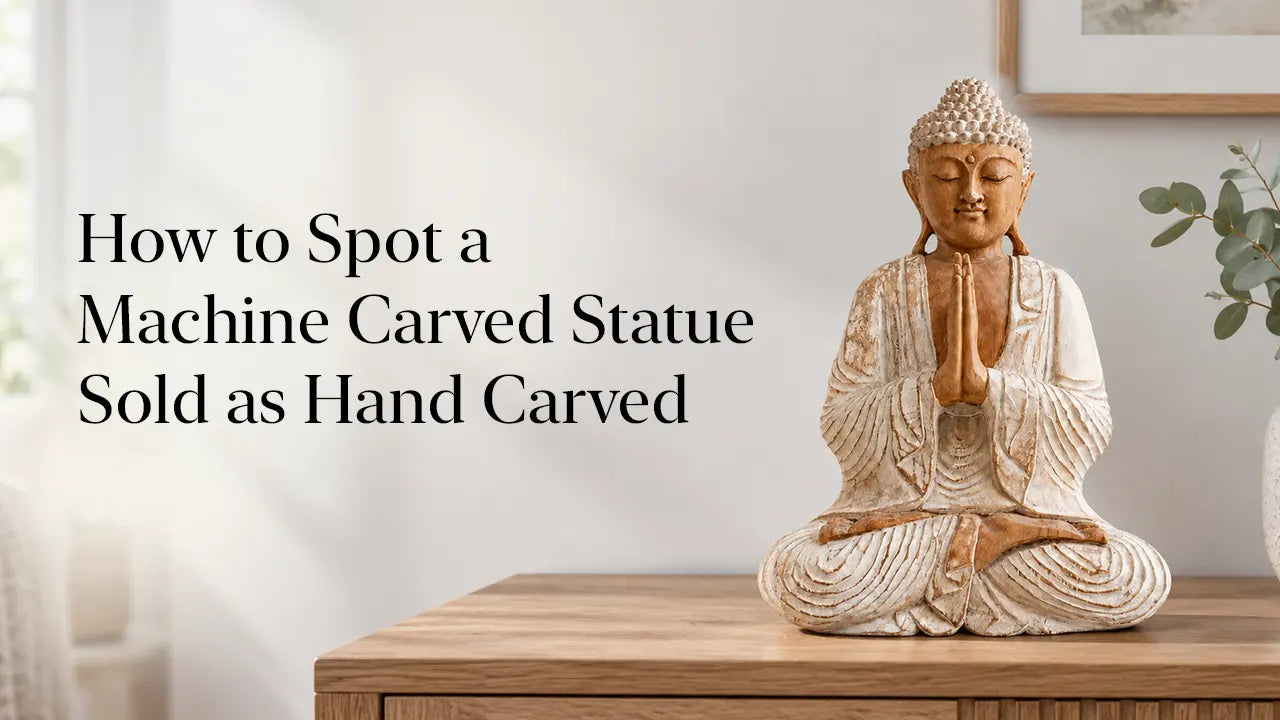 How to Spot a Machine Carved Statue Sold as Hand Carved
