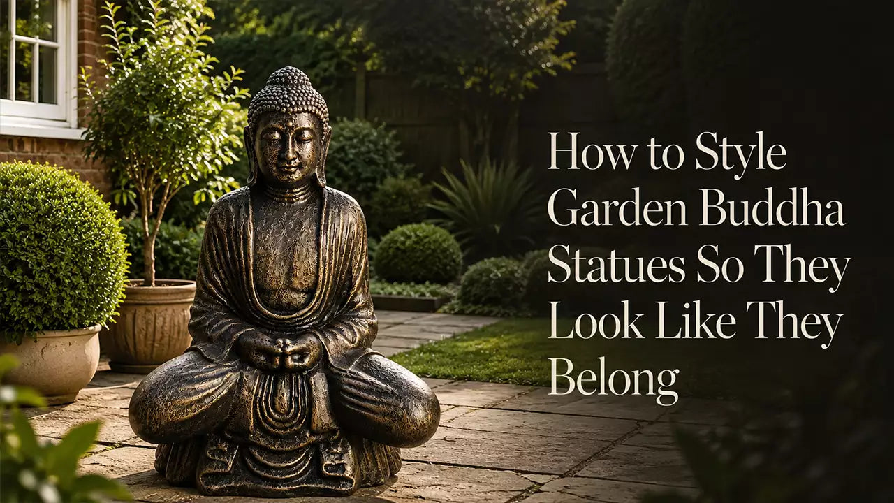 How to Style Garden Buddha Statues So They Look Like They Belong