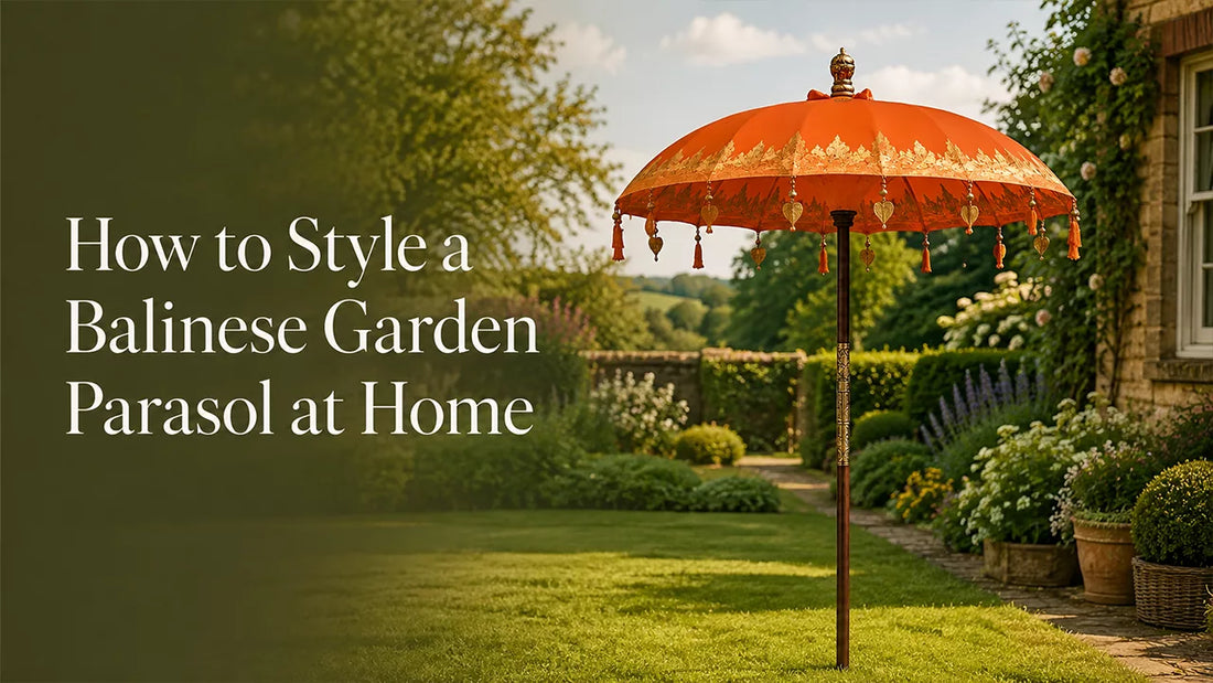 How to Style a Balinese Garden Parasol at Home