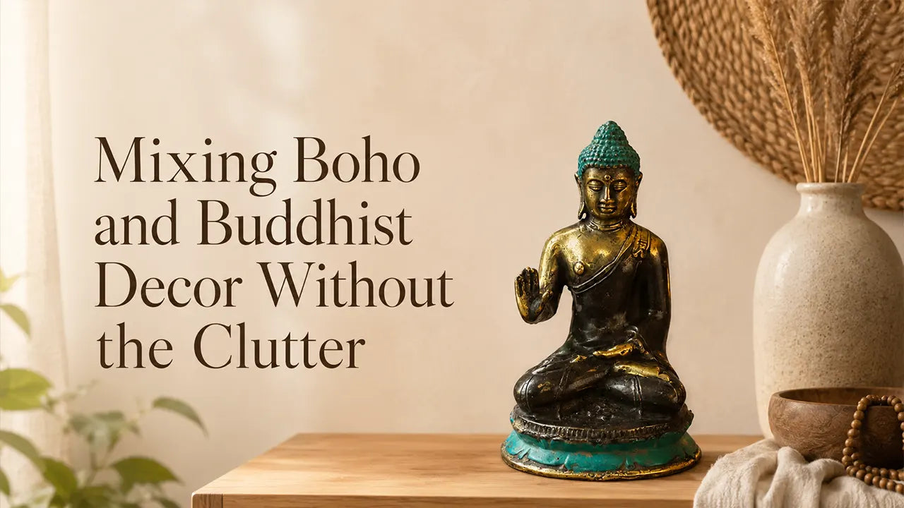 Mixing Boho and Buddhist Decor Without the Clutter