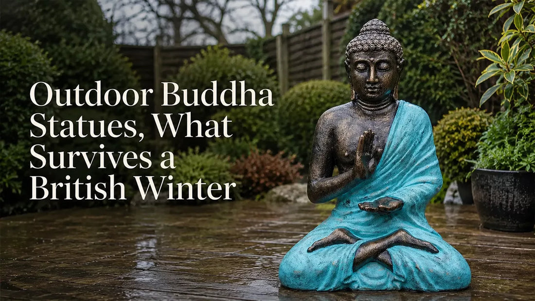 Outdoor Buddha Statues, What Survives a British Winter