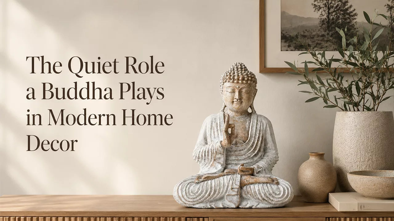 The Quiet Role a Buddha Plays in Modern Home Decor