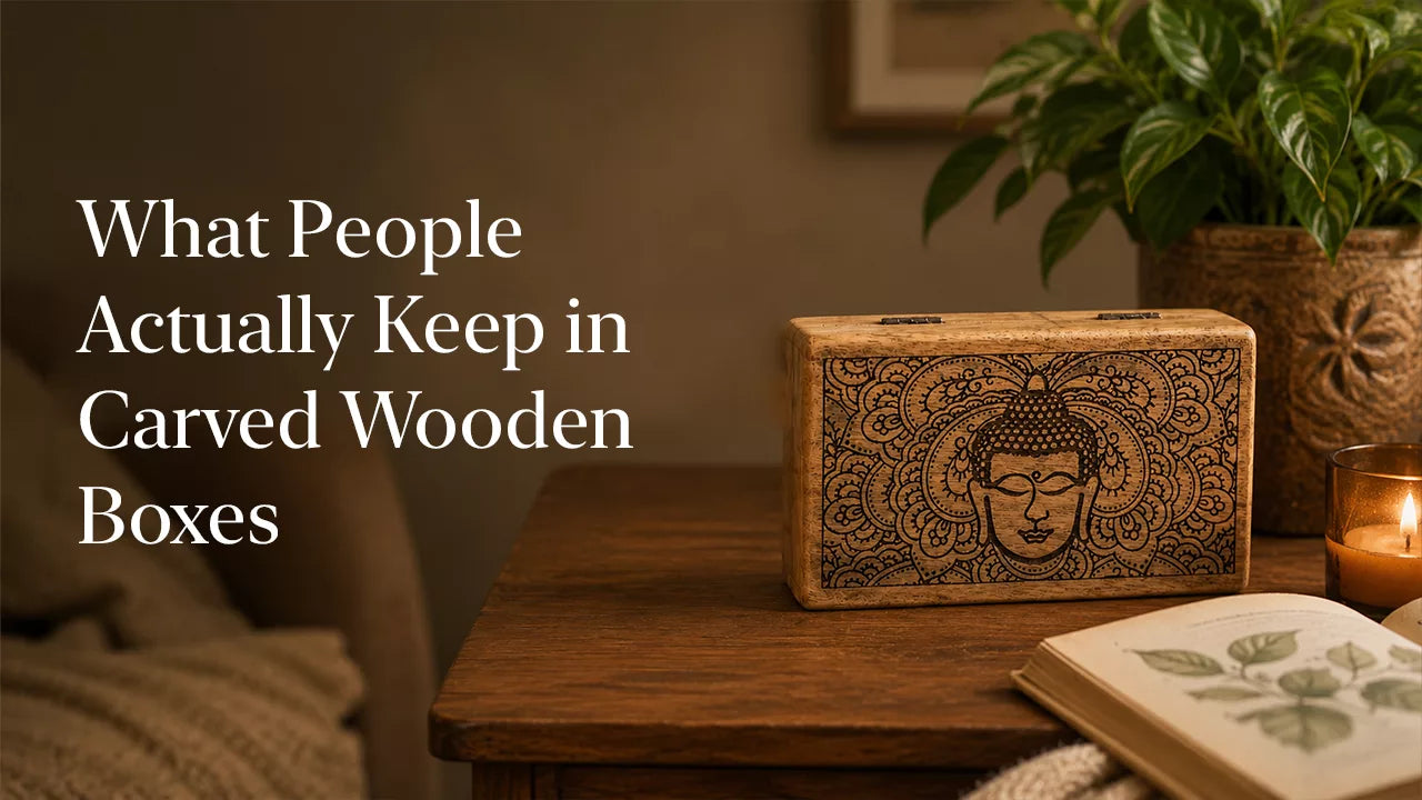 What People Actually Keep in Carved Wooden Boxes