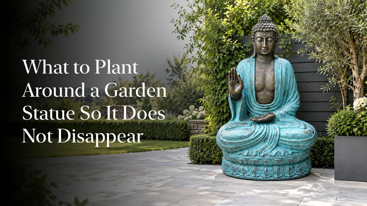 What to Plant Around a Garden Statue So It Does Not Disappear