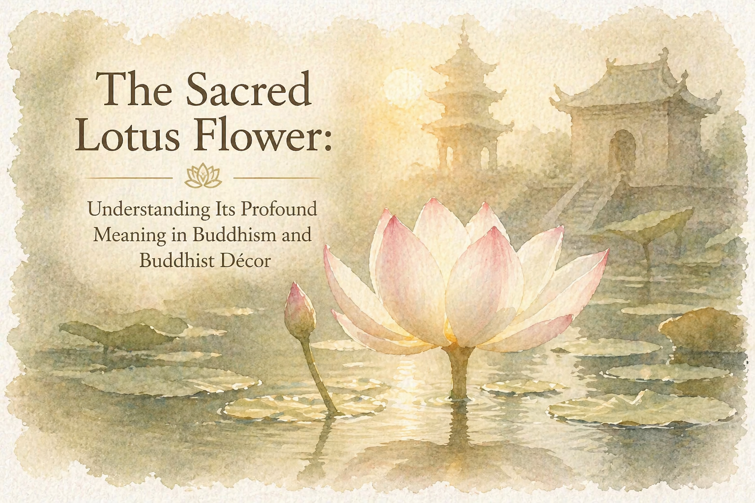 The Sacred Lotus Flower: Understanding Its Profound Meaning in Buddhism and Buddhist Décor