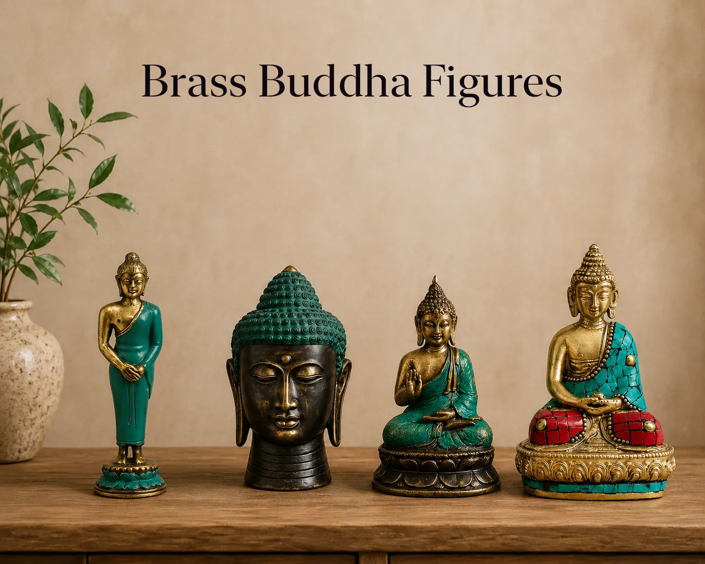 Brass Buddha Figures
