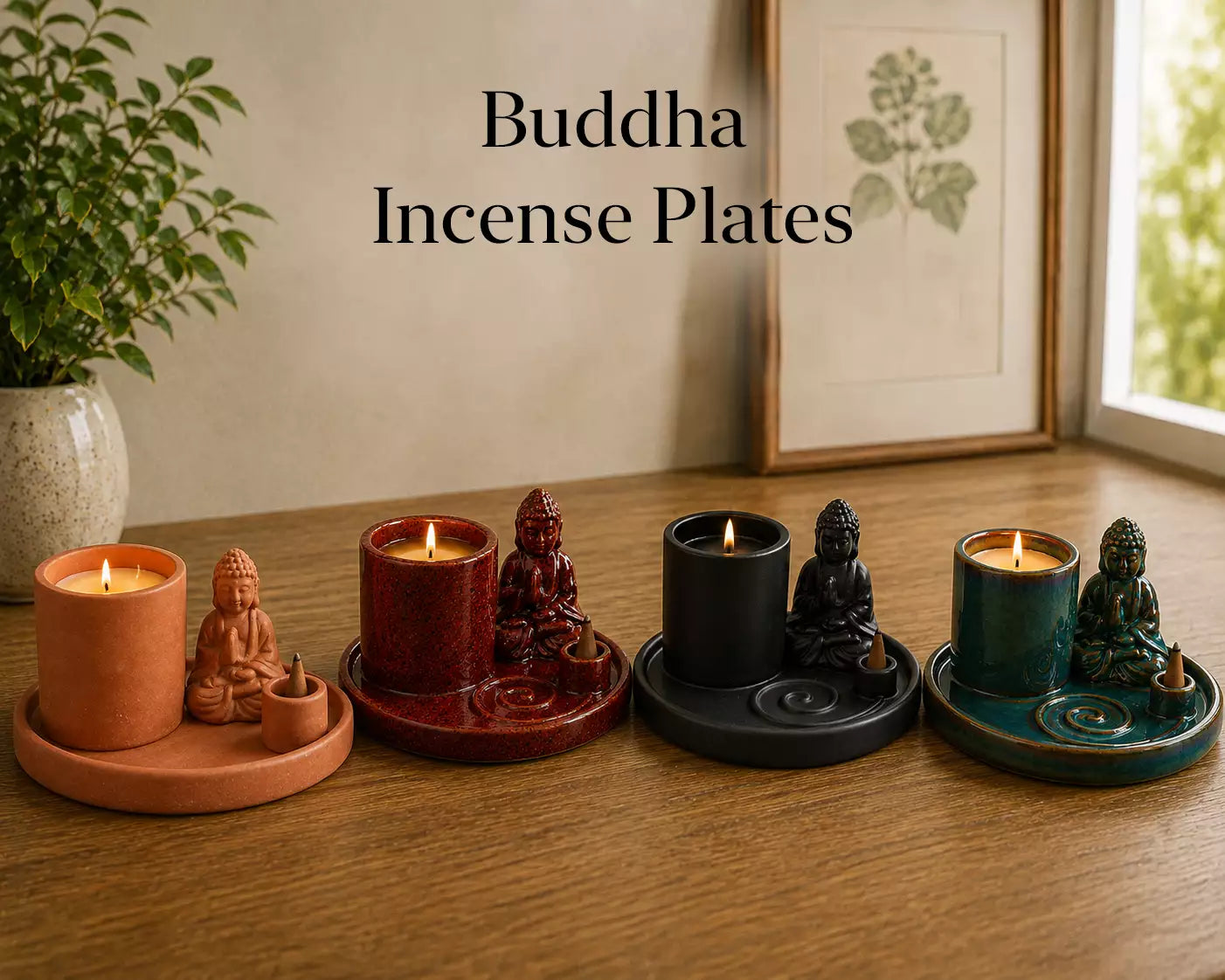 Buddha Incense Plates
