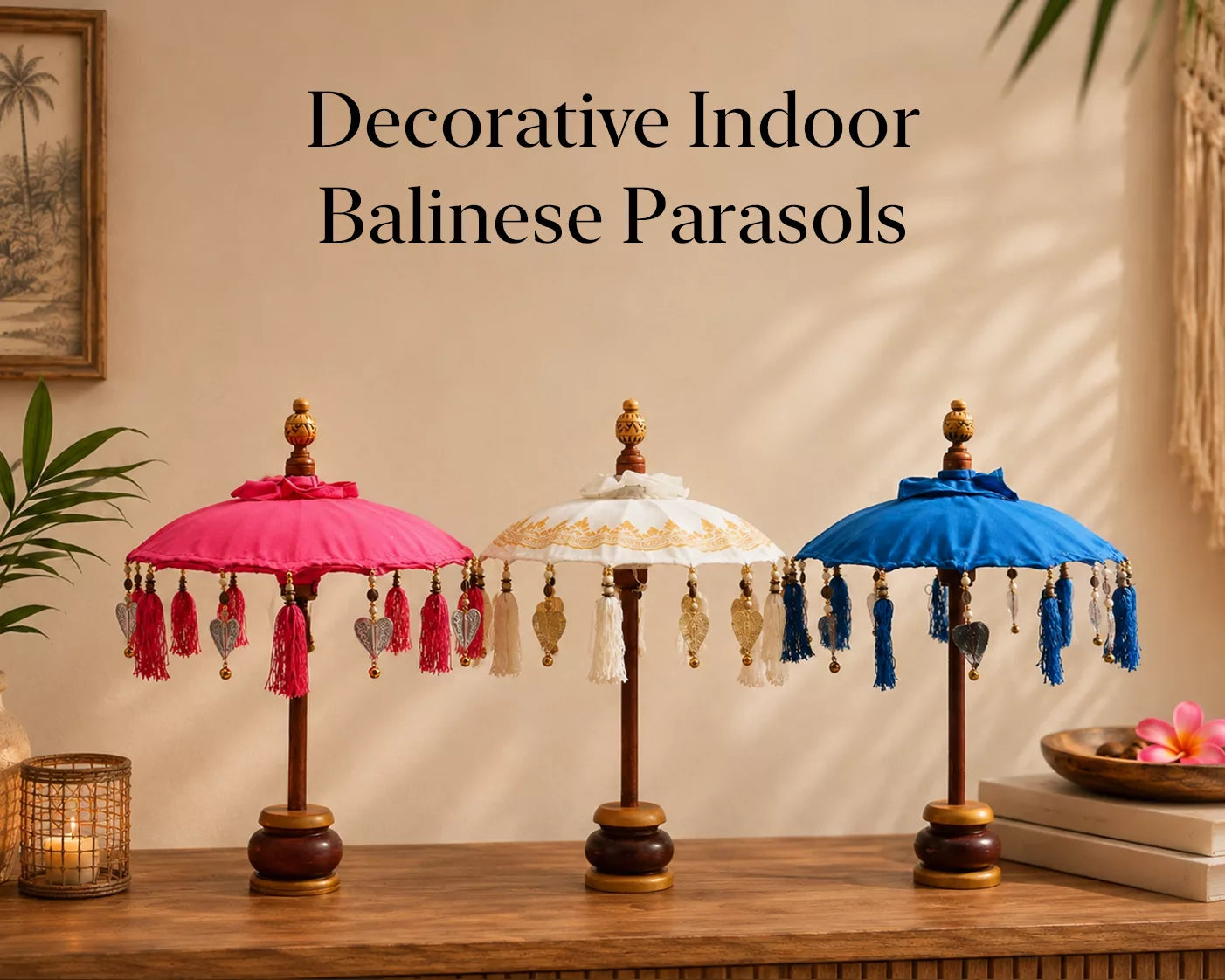 Decorative Indoor Balinese Parasols