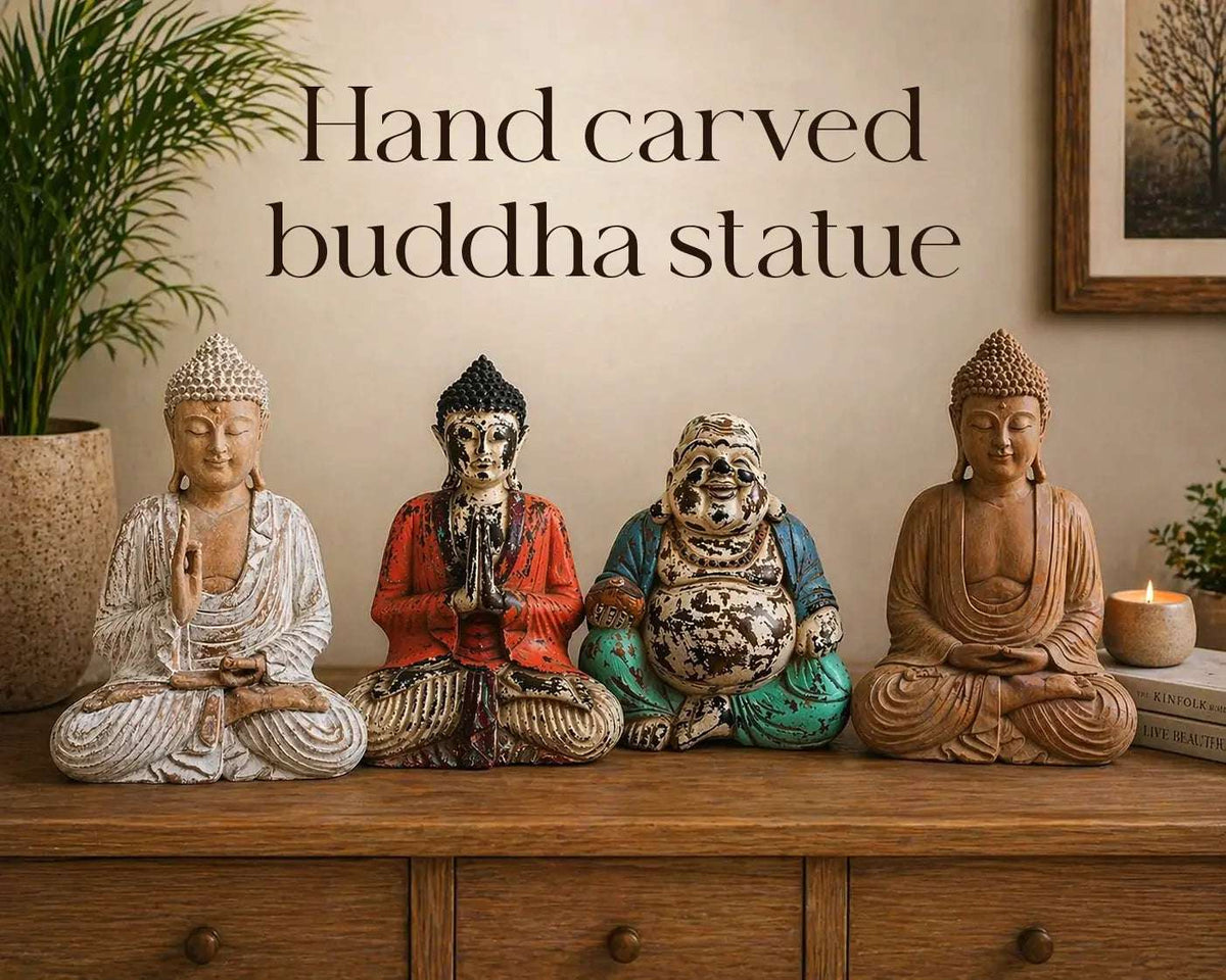 Hand-Carved-Buddha-Statue Root & Still