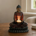 Antique Small Buddha Figurines - Devotee Candle Holder