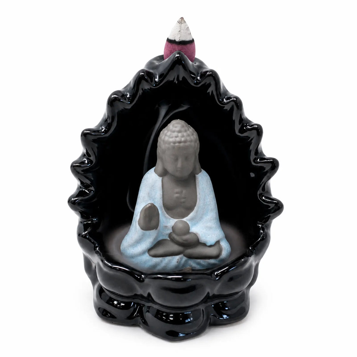 Backflow Incense Burner - Buddha & Lights Tower - 335g