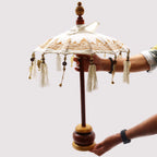 Bali Home Decor Parasol - Canvas - Natural- 40cm