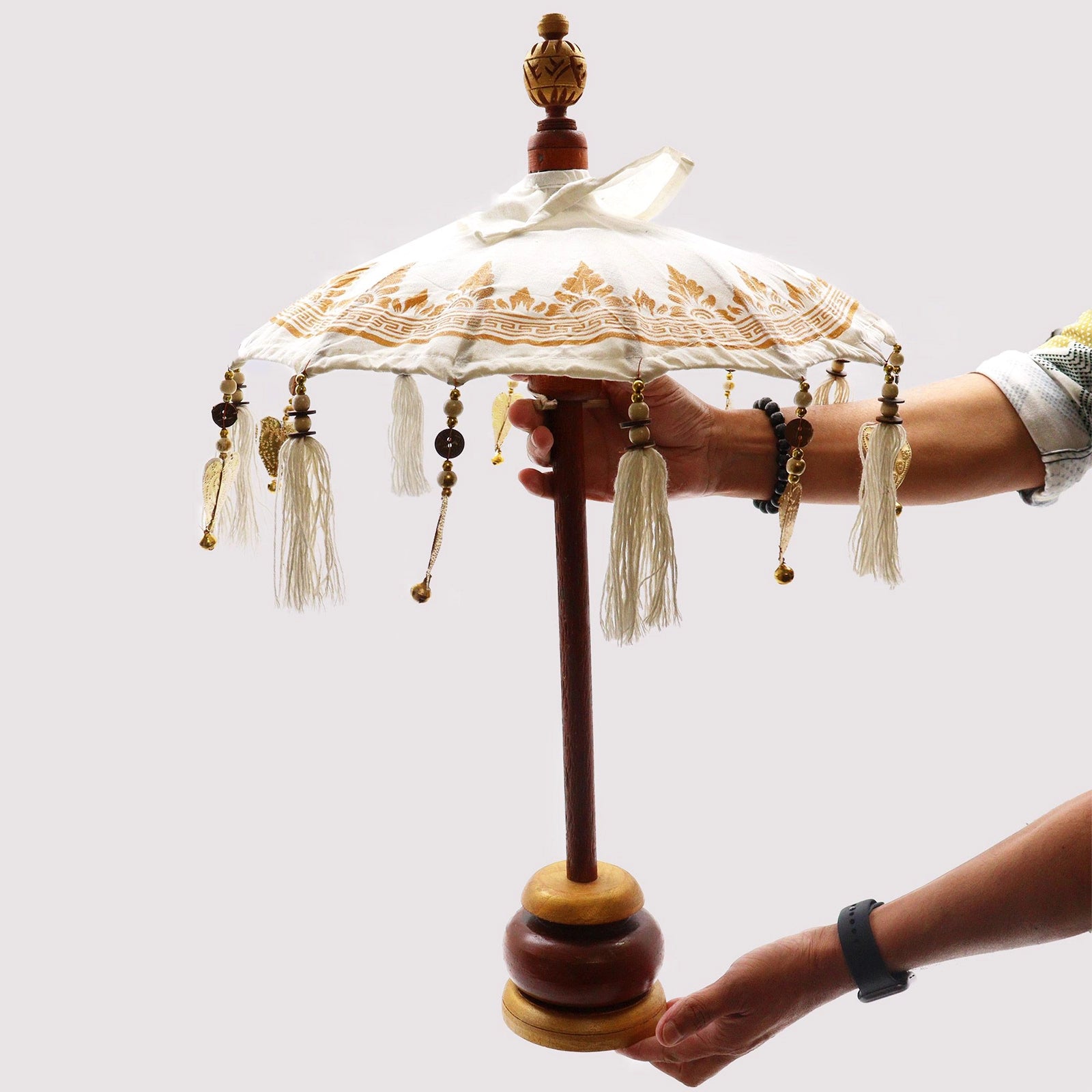 Bali Home Decor Parasol - Canvas - Natural- 40cm