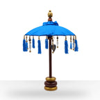 Bali Home Decor Parasol - Cotton - Blue- 40cm