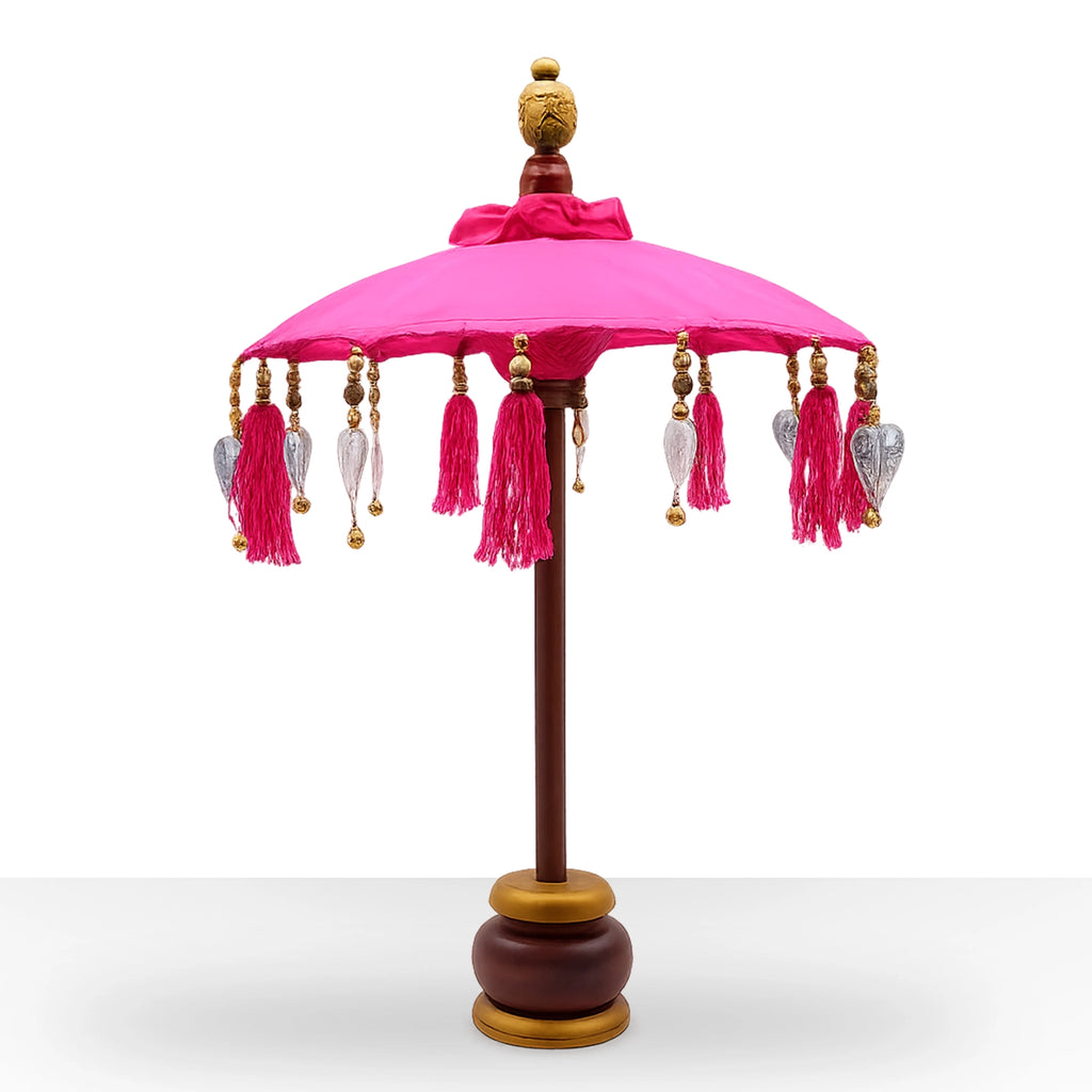 Bali Home Decor Parasol - Cotton - Pink- 40cm
