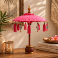 Bali Home Decor Parasol - Cotton - Pink- 40cm