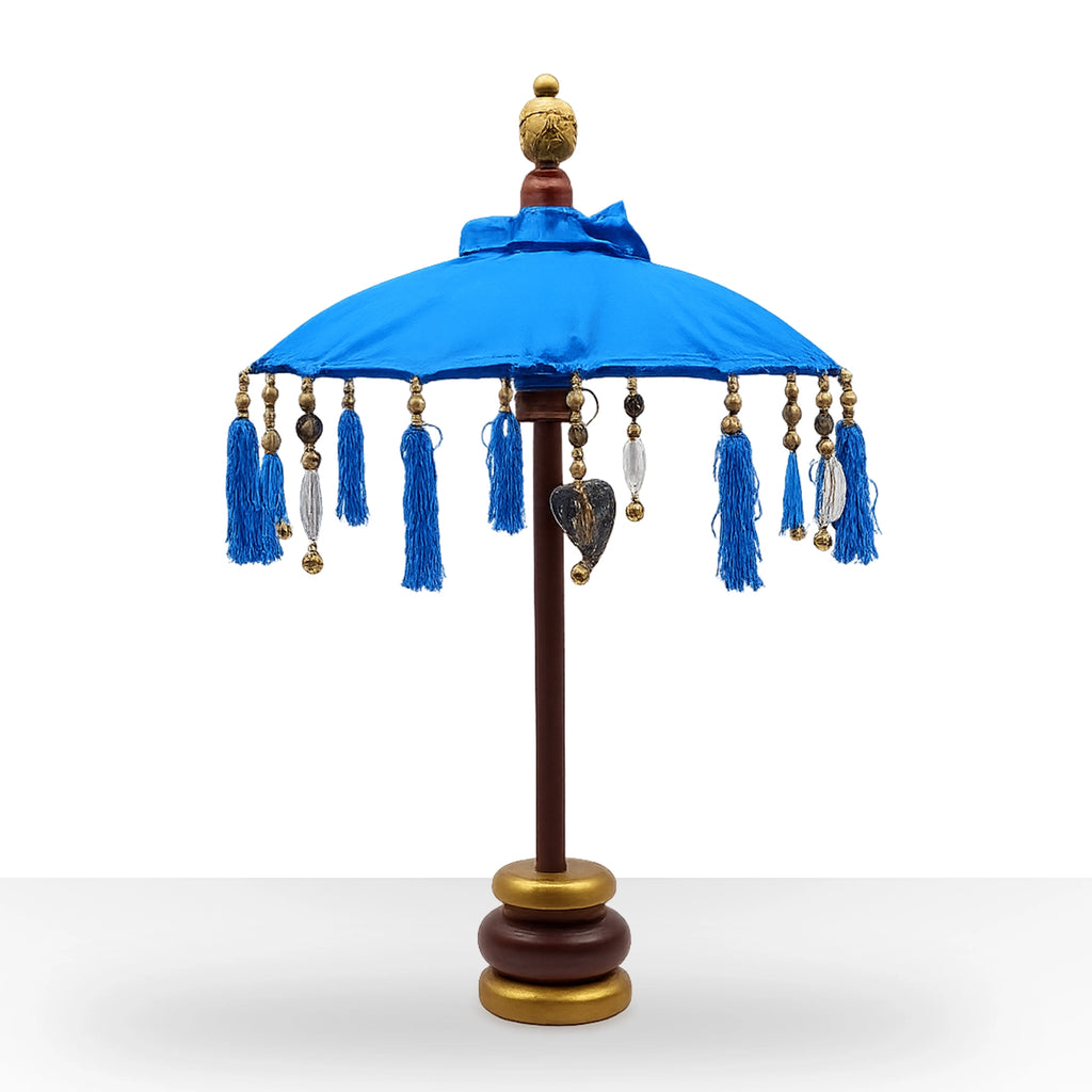 Bali Home Decor Parasol - Cotton - Turquoise- 40cm