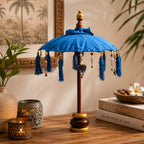Bali Home Decor Parasol - Cotton - Turquoise- 40cm