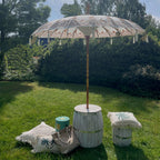 Bali Patio Parasol - Canvas - Natural Decor - 2m