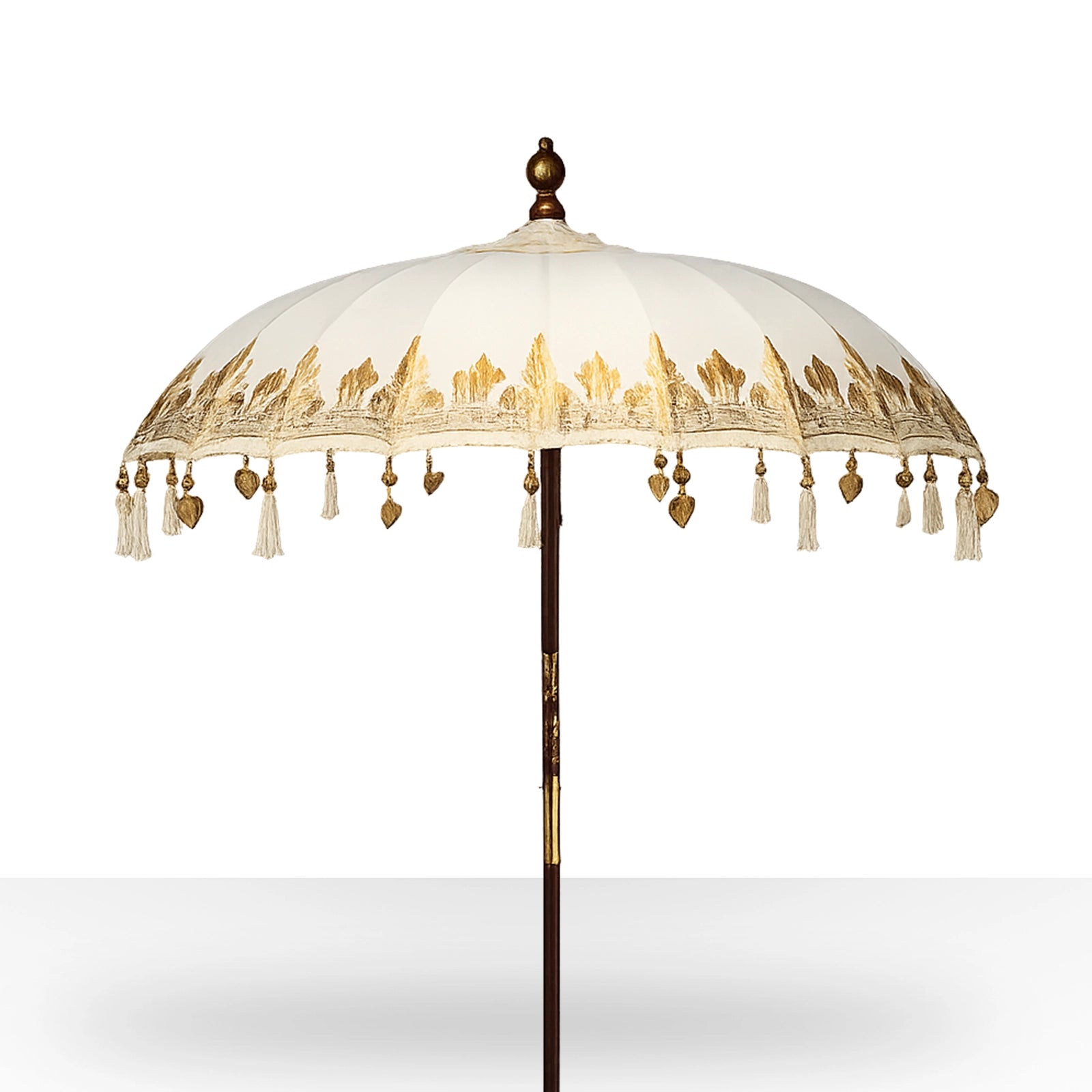 Bali Patio Parasol - Canvas - Natural Decor - 1.5m