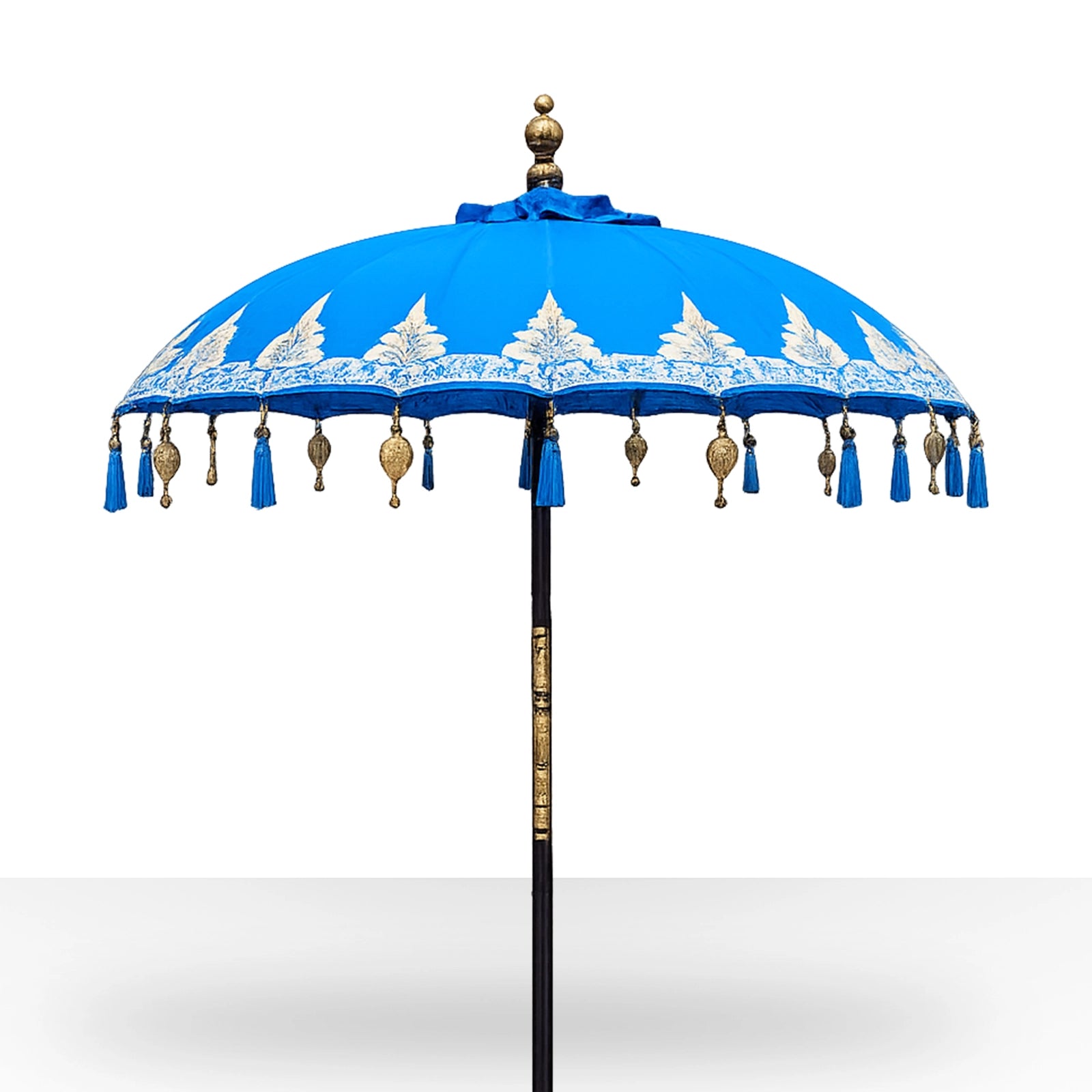 Bali Patio Parasol - Cotton - Turquoise Decor - 2m