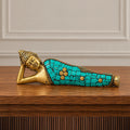 Brass Buddha Figure - Lying Down - 10cm