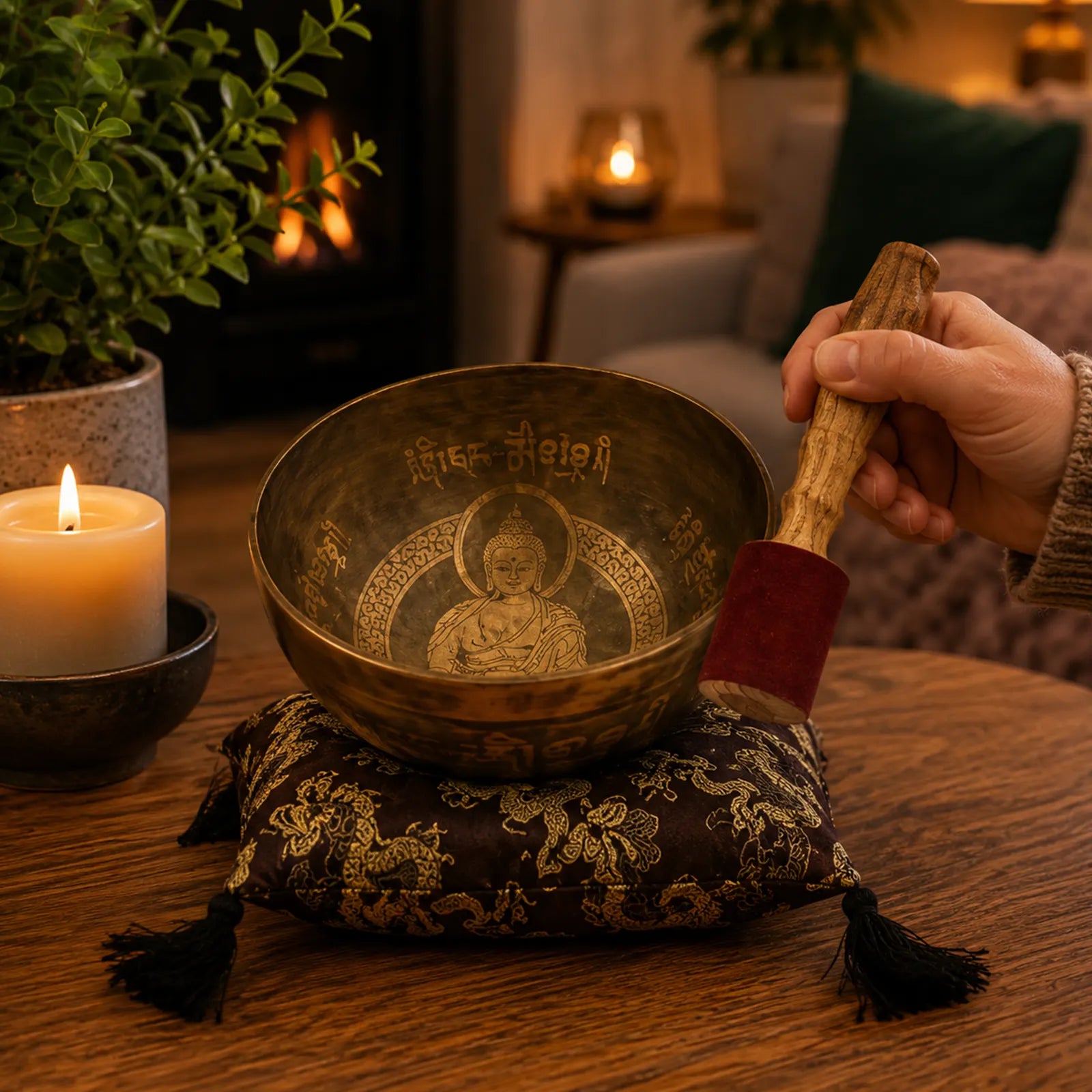 Brass Golden Buddha - Special S'Bowl Set
