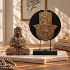 Buddha Feng Shui Set - Hamsa - Grey