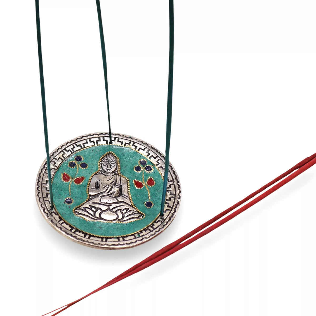 Buddha Green Decor Incense Holder