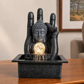 Buddha Hand & Head Indoor Tabletop Water Fountain Feature (20x25x35cm)