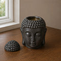 Buddha Head Oil Burner - Dark Brown