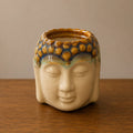 Buddha Oil Burner - Ivory & Mint