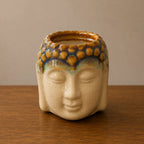 Buddha Oil Burner - Ivory & Mint