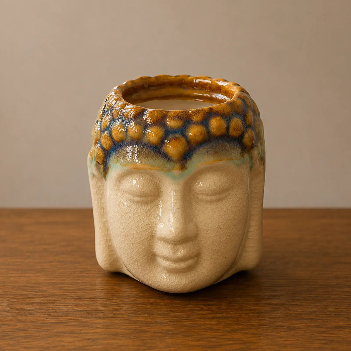 Buddha Oil Burner - Ivory & Mint