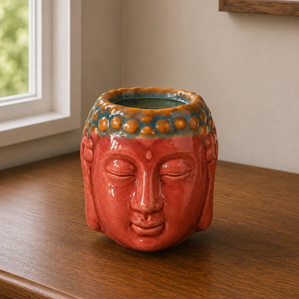 Buddha Oil Burner - Rose & Teal