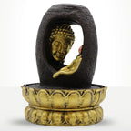 Buddha Tabletop Indoor Water Fountain Feature - 30cm - Golden Buddha & Vitarka Mudra