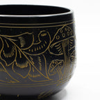 Cauldron Singing Bowl - Magic Mushroom Design - Yellow 15cm